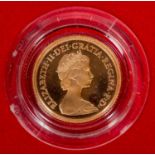 Elizabeth II AV proof half sovereign 1980, Brilliant Uncirculated, in Royal Mint case of issue. £