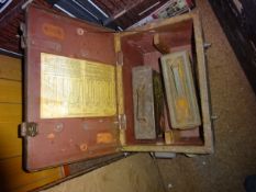 A WWII wooden ammunition magazine box for a Polsten gun, a WWII .30 Browning ammunition box and a