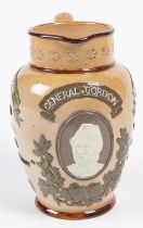 A good Doulton Lambeth General Gordon, Governor General of the Soudan 1871 commemorative jug,