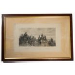 A large Victorian engraving "Balaklava The Return, 25th October 1854, The Charge of the 600",