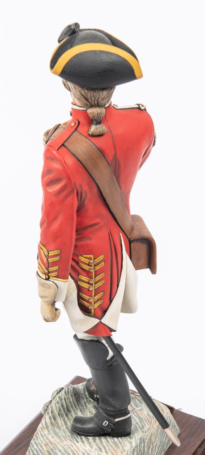 A good Charles Stadden figurine of an Infantry Officer of a Welsh Regiment c 1760 13½"; also a - Image 2 of 3