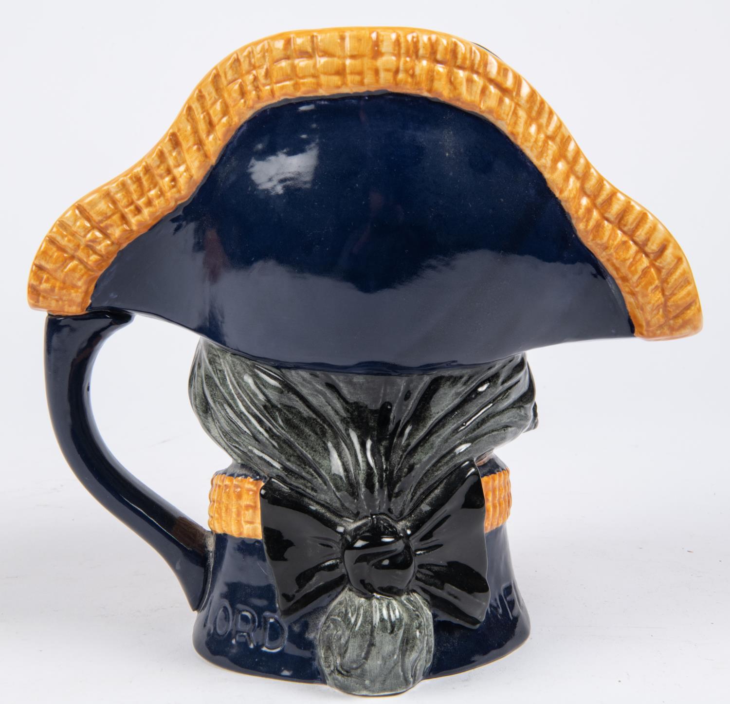 A Lord Nelson character jug by Doulton, 7¼", marked "Royal Doulton" etc. VGC £30-40 - Image 2 of 4