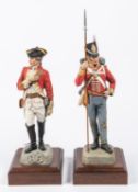 A good Charles Stadden figurine of an Infantry Officer of a Welsh Regiment c 1760 13½"; also a