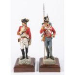 A good Charles Stadden figurine of an Infantry Officer of a Welsh Regiment c 1760 13½"; also a