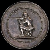 1st Manchester Rifles silver prize medal by J S Wyon, obverse Archer right with date AD 1400,