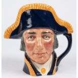 A Lord Nelson character jug by Doulton, 7¼", marked "Royal Doulton" etc. VGC £30-40
