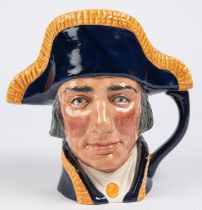 A Lord Nelson character jug by Doulton, 7¼", marked "Royal Doulton" etc. VGC £30-40