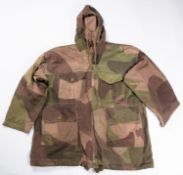 A good example of a WWII windproof camouflaged smock, commonly associated with the SAS, label inside
