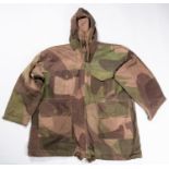 A good example of a WWII windproof camouflaged smock, commonly associated with the SAS, label inside