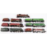 7x OO gauge locomotives by Hornby, Tri-ang etc. Including; 2x SR Battle of Britain Class 4-6-2