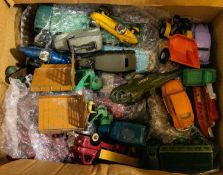 A quantity of Dinky Toys, many for restoration. Including Leyland Comet stake lorry, Cooper Bristol,