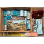 A quantity of Marklin HO gauge German and Continental outline railway, track sections and
