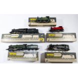 5x Wrenn Railways OO gauge locomotives. A BR Class 8F 2-8-0 tender loco, 48073, in unlined black