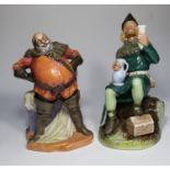 4x Royal Doulton figurines. Falstaff (HN2054). Bluebeard (HN2105). Robin Hood (HN2773). Good King