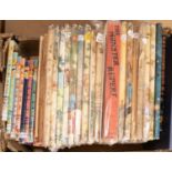 100+ mainly mid-century children's annuals, comic books, Enid Blyton books, etc. Mostly annuals