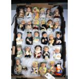 27x Royal Doulton 'Doultonville' Collection Toby Jugs. Including; Len Lifebelt, Dr. Pulse, Mrs.