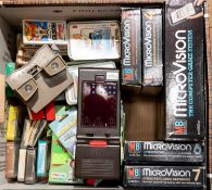 An MB Electronics Microvision, Tomy and Palitoy Pocketeers, etc. MB Electronics Microvision with
