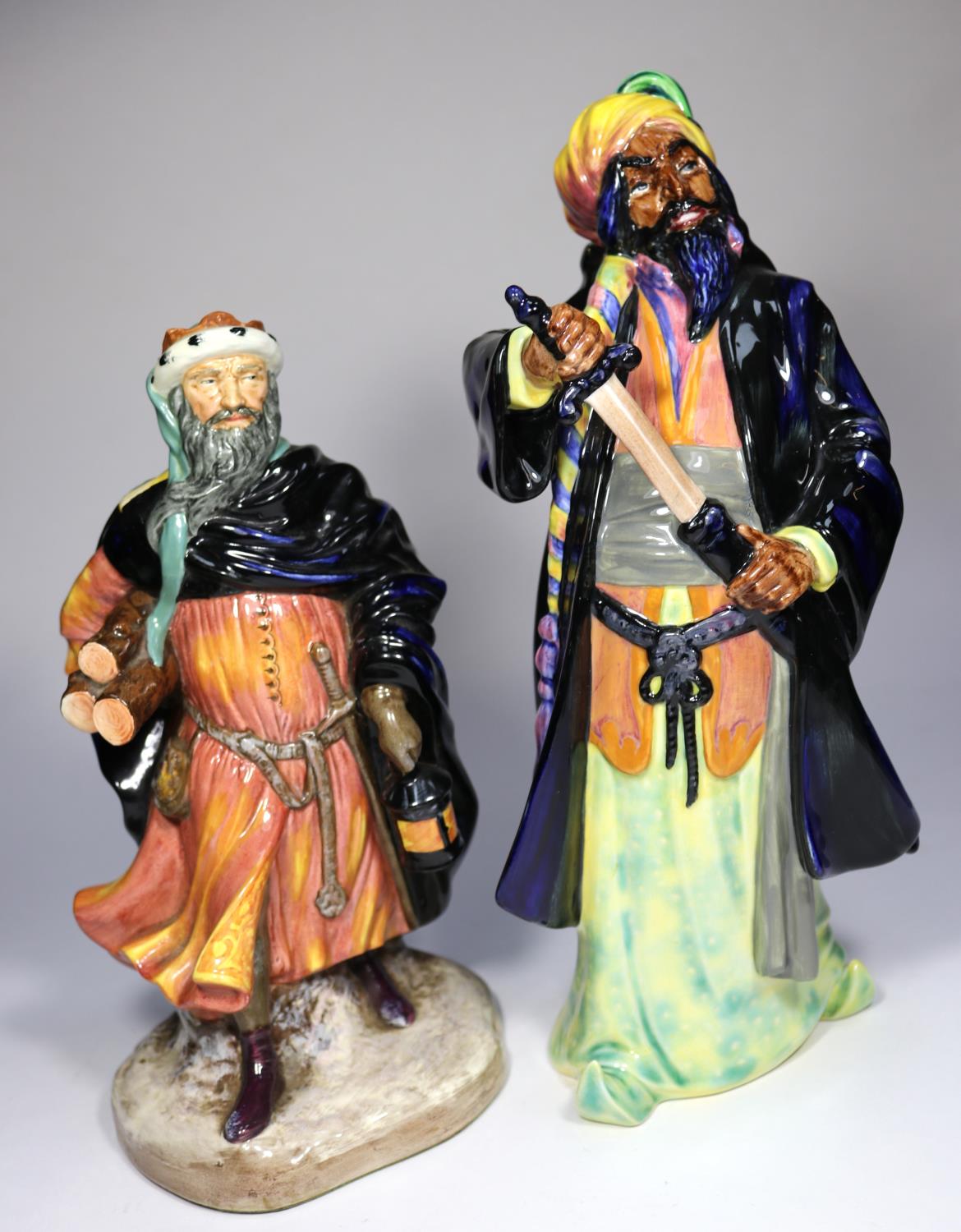 4x Royal Doulton figurines. Falstaff (HN2054). Bluebeard (HN2105). Robin Hood (HN2773). Good King - Image 5 of 8