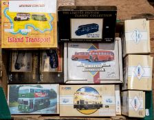 14 Corgi Classic Code 3 Buses & Coaches. 3X Toy Techniques- Leyland Atlantean, Theobald's Coaches,