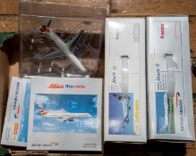 5 1:200 scale Aircraft. Herpa: Boeing 747-400, in British Airways 'Animals & Trees' livery. Airbus