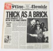 Jethro Tull, Thick As A Brick LP record album. 1972, Chrysalis CHR1003. GC. £30-50