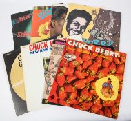 8x Chuck Berry LP record albums. One Dozen Berrys, on Chess 515031. The London Chuck Berry Sessions,