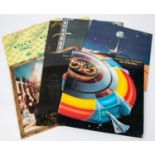 6x ELO Electric Light Orchestra LP record albums. Out of the Blue (with poster insert). A New