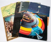 6x ELO Electric Light Orchestra LP record albums. Out of the Blue (with poster insert). A New