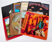 11x Grateful Dead and Robert Hunter LP record albums. Live Dead. Shakedown Street. American