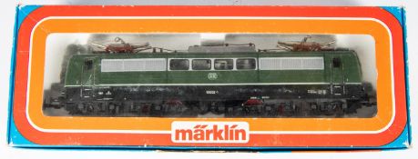 A Marklin DB class 151 Co-Co Electric Locomotive (3057). RN 151022-1. In dark green & black