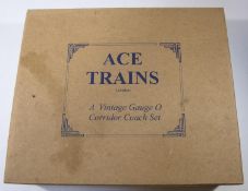 An ACE Trains LNER coach pack (C/4). Comprising; Full First, Full Third and Brake Third. All in teak