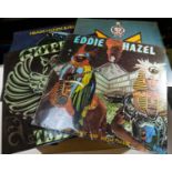50 LP records, mainly 1970s-1980s rock and pop, including; 2x Eddie Hazel; Smeero (one still in