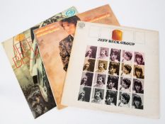 3x Jeff Beck LP record albums. Jeff Beck Group, Epic EPC64899. Flash, Epic 39483. The Most of jeff