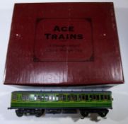 An ACE Trains O gauge Southern Railway 4-car EMU set for 3-rail running. Comprising; a powered