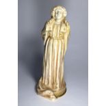 A Doulton 'Oh! Law' figurine issued in 1893. Designed by Charles Noke, in ivory finish with gold rim
