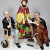 4x Royal Doulton figurines. The Professor (HN2281). The Doctor (HN2858). The Potter (HN1493). The