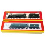 2 Hornby 'OO' gauge Locomotives. BR SR Battle of Britain class 4-6-2 Tender Locomotive, '