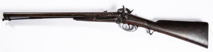 A double barrelled 14 bore smooth bore cavalry percussion carbine of the Scinde Irregular Horse,