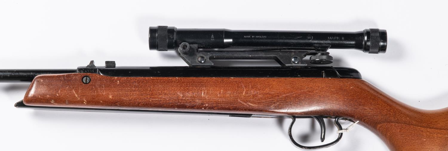 A .177" BSA Merlin underlever air rifle, number KA6331 (1964-1968), with 2x BSA Mark II plastic - Image 2 of 2