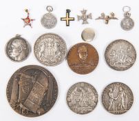 3 Third Reich silver medallions, “Deutscher Reich Friedens Plan 31 Marz 1936”, “Gefreite Ost Mark 13