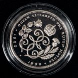 Elizabeth II Queen Elizabeth the Queen Mother silver proof crowns (2): 1980 for commemorating 80th