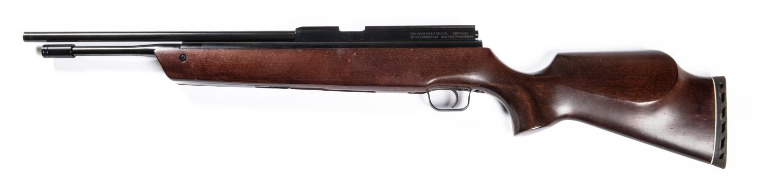 A .22" Park Rifle Co. underlever air rifle, number 0686, with bolt loading, no fixed sights but long