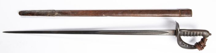 A George V 1897 pattern Infantry officer's sword, by J.B. Johnstone, London and Dublin, in its