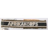 A Third Reich Deutsche Afrika Korps cuff band, GC £100-150