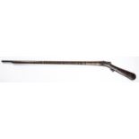 A good Indian matchlock jezail, 60" overall, octagonal barrel 46", the action having iron