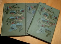“The Navy & Army Illustrated”, bound volumes I-XI, December 1895 to September 1900”, with embossed