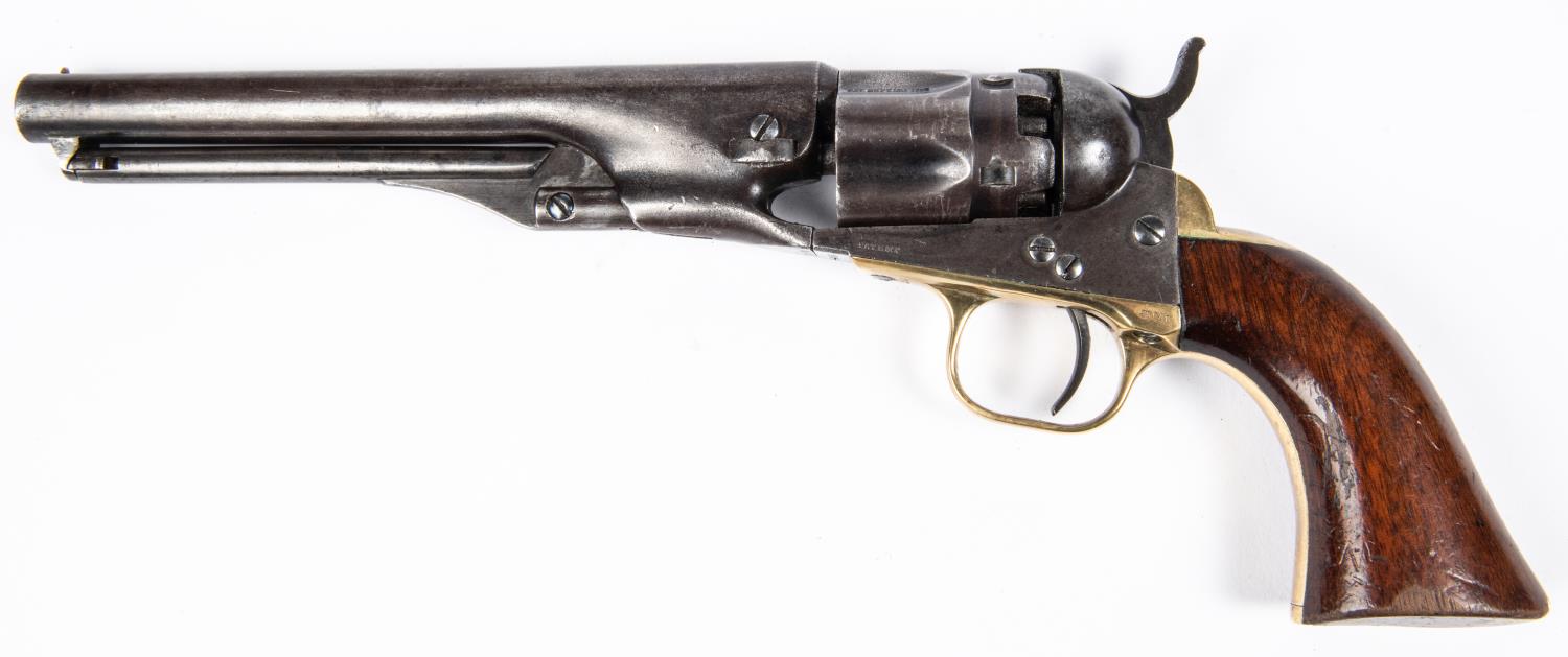 A 5 shot .36" Colt Model 1862 Police percussion revolver, barrel 6½", number 11584 (1862) on all