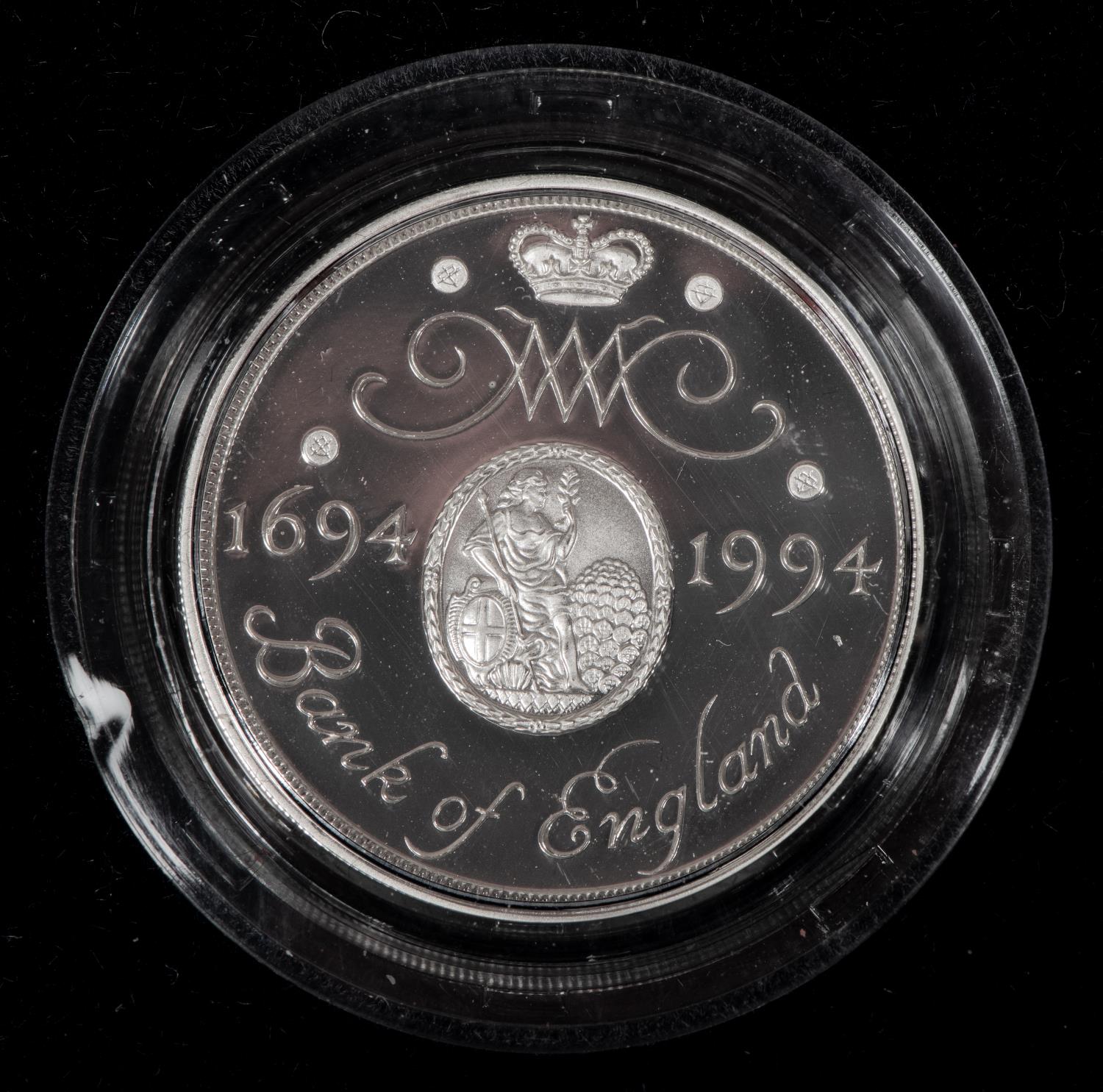 Elizabeth II AR proof £5 crown 1993 (coronation 40th anniversary) and AR proof Piedfort £2 coin 1994 - Image 3 of 5