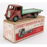 Dinky Supertoys Guy Flat Truck (512). An early example made for 1 year only in 1948. Dark brown
