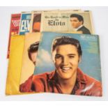 9x Elvis Presley early LP record albums. Including; an early Elvis, on RCA (1959 mono) RD-27120 (